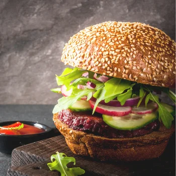 Vegan Burger Susamlı